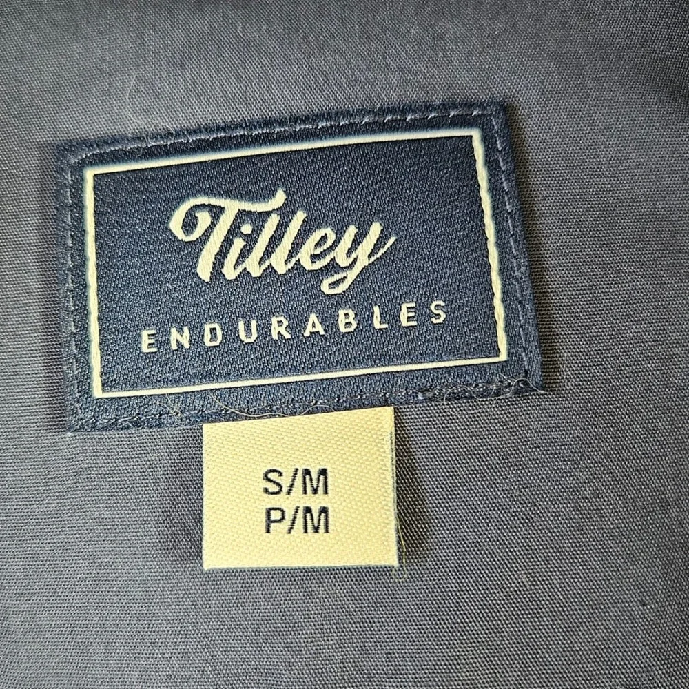 Tilley Endurables Bucket Hat Mens‎ S/M Blue Cotton Outdoor Sun Travel
